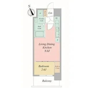 セレニテ夕陽丘エクラ【3階】の間取り