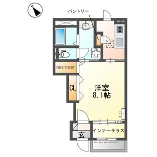 ルーチェテラス【1階】の間取り