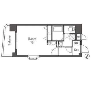 ファミーユ警固【3階】の間取り