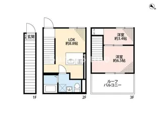 ルミドゥース目黒【1階】の間取り