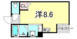 兵庫県尼崎市七松町3丁目【アパート】の間取り