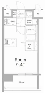 エンクレスト天神LINK【11階】の間取り