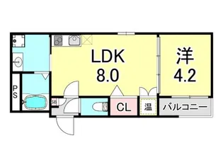 兵庫県神戸市長田区浪松町5丁目【マンション】の間取り