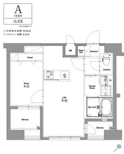 福岡県福岡市博多区山王1丁目【マンション】の間取り