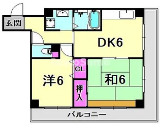 兵庫県西宮市上大市1丁目【マンション】の間取り