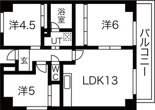 パークコートたかしょう【1階】の間取り