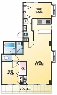 グランドキャッスル学芸大【1階】の間取り