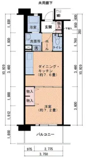 ルネシティ魚崎中町【2階】の間取り