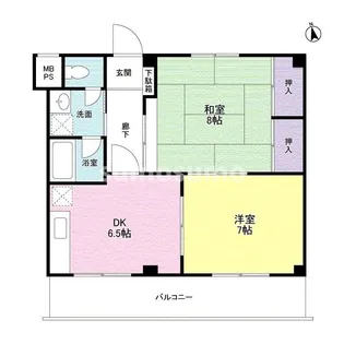 兵庫県尼崎市東大物町1丁目【アパート】の間取り