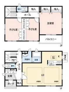 兵庫県尼崎市上ノ島町3丁目【一戸建】の間取り