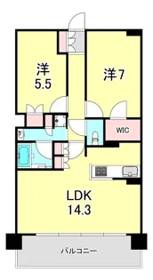 プレサンスロジェ西神南【5階】の間取り