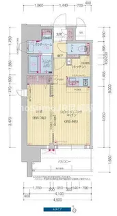 プレサンス昭和通ESRISE【8階】の間取り