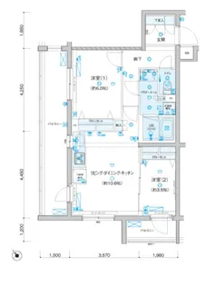 GENOVIA三軒茶屋green veil 【3階】の間取り