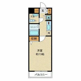 メゾン・ド・ヴィレ目黒【10階】の間取り