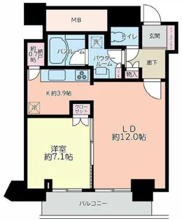 ジークレフ新神戸タワー【29階】の間取り