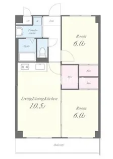 兵庫県尼崎市田能2丁目【マンション】の間取り