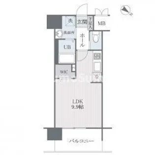 タワーズ高砂【14階】の間取り