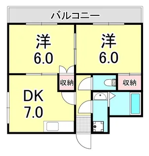 多聞台大一ビル【3階】の間取り