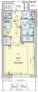 プレサンス四天王寺前夕陽ヶ丘【3階】の間取り