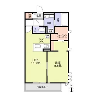 兵庫県神戸市東灘区深江南町1丁目【アパート】の間取り