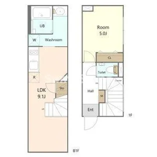 ザ・レジデンス駒沢大学【1階】の間取り