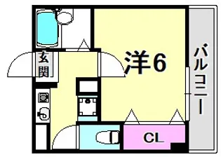 リッツメイト【4階】の間取り