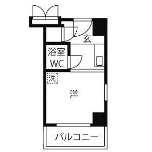 カサベラエステ三宮【6階】の間取り