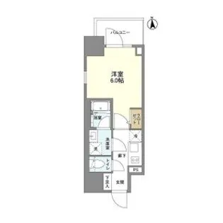 リヴェント難波ウエスト【2階】の間取り