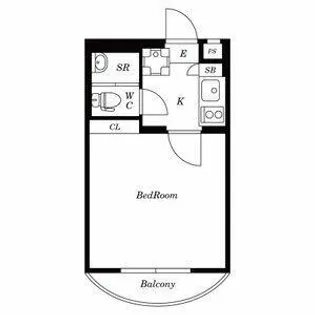 アサカシオン瀬田【4階】の間取り