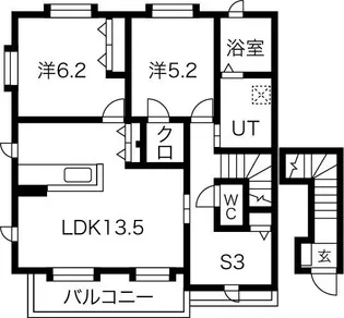 フェリーチェ北青木の間取り