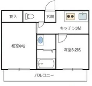 ダイバーシティ神戸長田A棟【5階】の間取り
