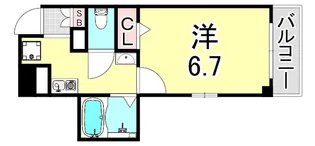 COZYセイケン【4階】の間取り