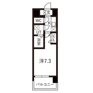 レジュールアッシュ神戸湊川公園【9階】の間取り