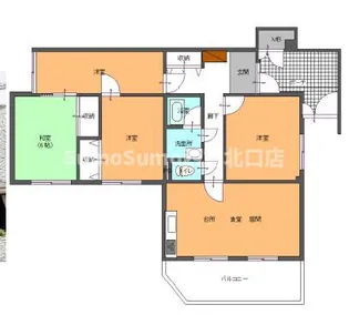 イトーピア甲陽園【1階】の間取り