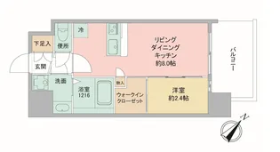 セレニテ神戸西エクラ【4階】の間取り