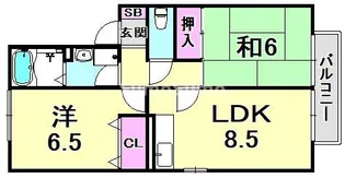 マドレ・ミホ【1階】の間取り