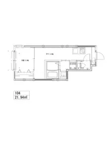 ソルナクレイシア都立大学【1階】の間取り