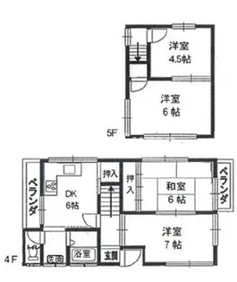 箕浦マンションの間取り