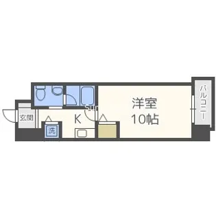 大阪府大阪市西区江戸堀1丁目【マンション】の間取り