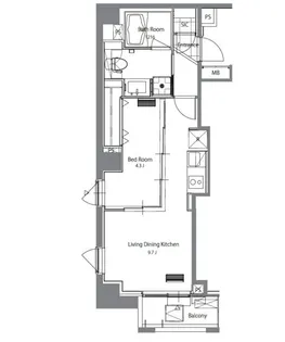 HF青葉台レジデンス【7階】の間取り