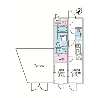 デュオメゾン渋谷松濤【1階】の間取り
