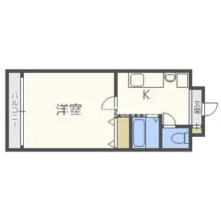 大阪府大阪市中央区糸屋町1丁目【マンション】の間取り