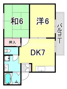カルム 上ケ原 B棟【1階】の間取り