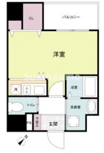 TOYOTOMi STAY Premium 神戸湊川公園【3階】の間取り