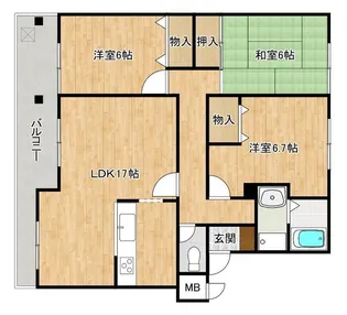 竹の台ネリキ【2階】の間取り