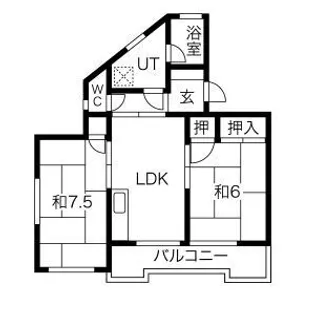 コンダクトヴィレッジ井尻ノース【3階】の間取り