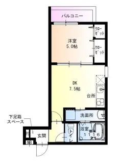 フジパレス出屋敷南Ⅱ番館【1階】の間取り
