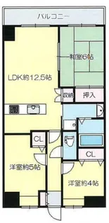 ロイヤルシャトー長者町【5階】の間取り