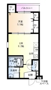 フジパレス出屋敷南Ⅱ番館【3階】の間取り
