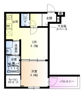 フジパレス出屋敷南Ⅱ番館【2階】の間取り